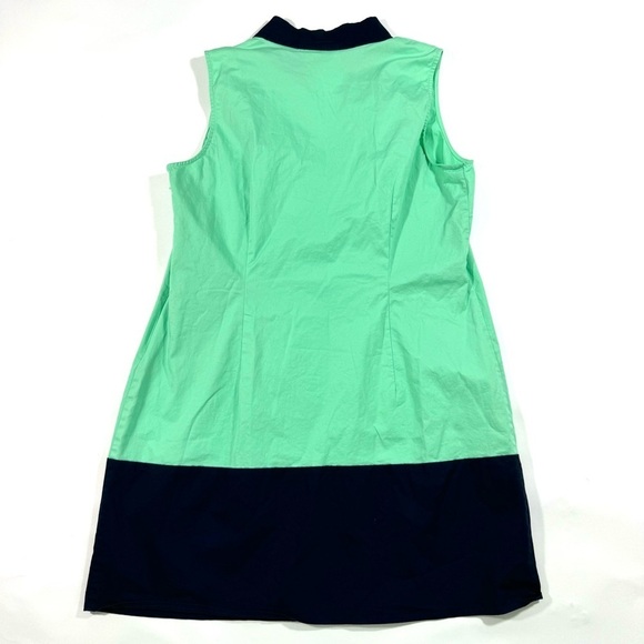 STS Sail To Sable Colorblock Shift Dress Size XL Green Blue - Picture 2 of 6